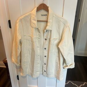 Cream Jean Jacket for Women